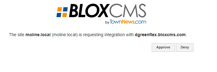 Linked Sites popup